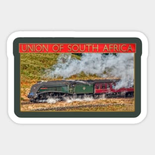 A4 Union of South Africa and Nameplate Sticker